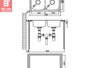 Chậu Rửa Bát Hafele HS-S7848 Torino 780×480 — mã cũ