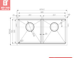Chậu Rửa Bát Konox KN8745DUB