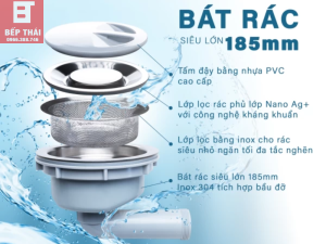 Chậu Rửa Bát Nobinox LIKEN NL724D 720×480×220, inox 304