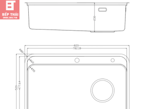 Chậu Rửa Bát Nobinox NOVA A382