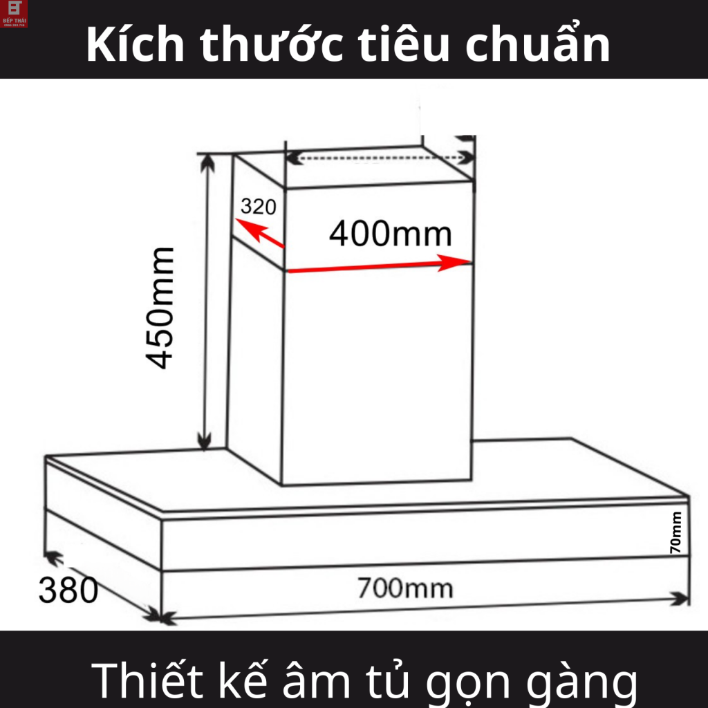 Máy hút mùi Fudeer 700TB