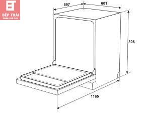 Máy rửa bát Hafele HDW-F601B UV Purebeam