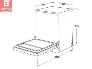 Máy rửa bát Hafele HDW-FI60AB 42dB