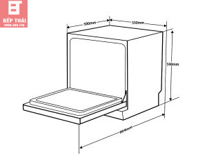 Máy rửa bát Hafele HDW-T5551B